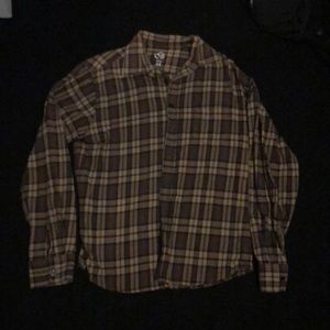 Brown/beige flannel shirt